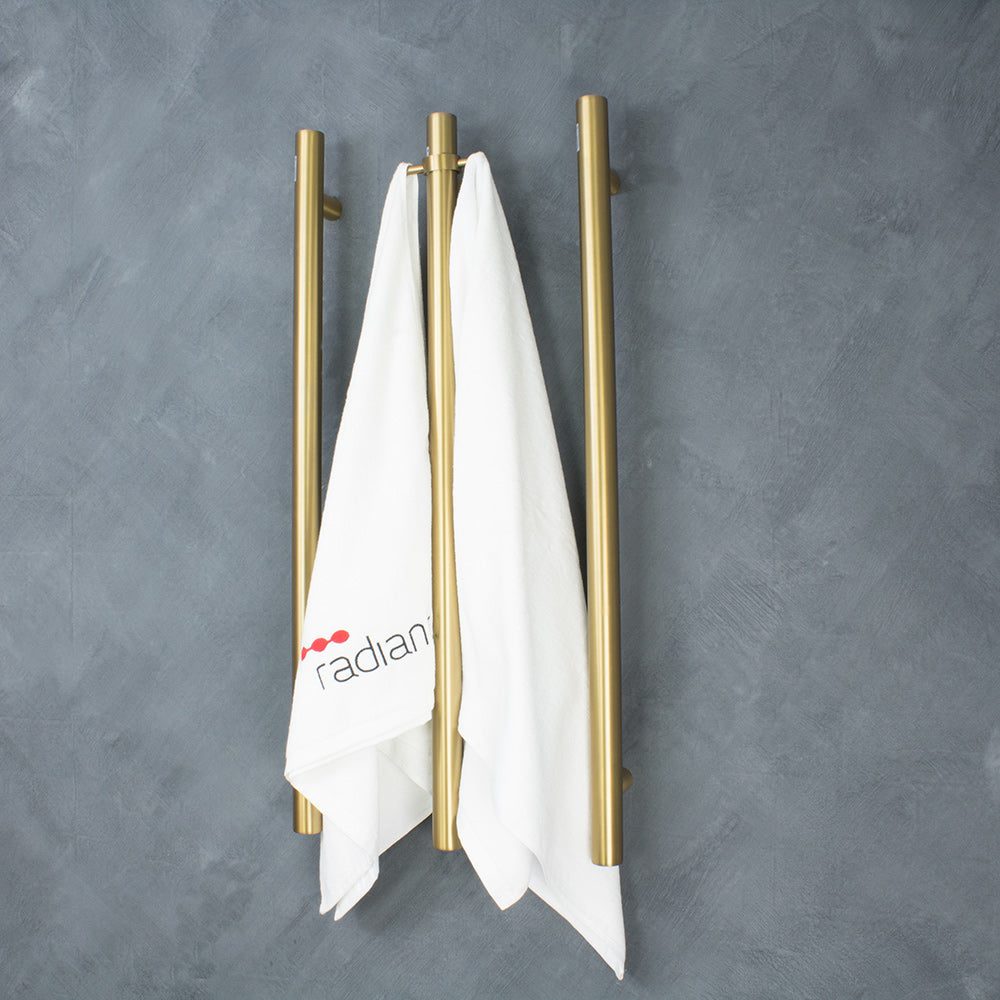 Vertical Heated Towel Rail - Designer Bathware