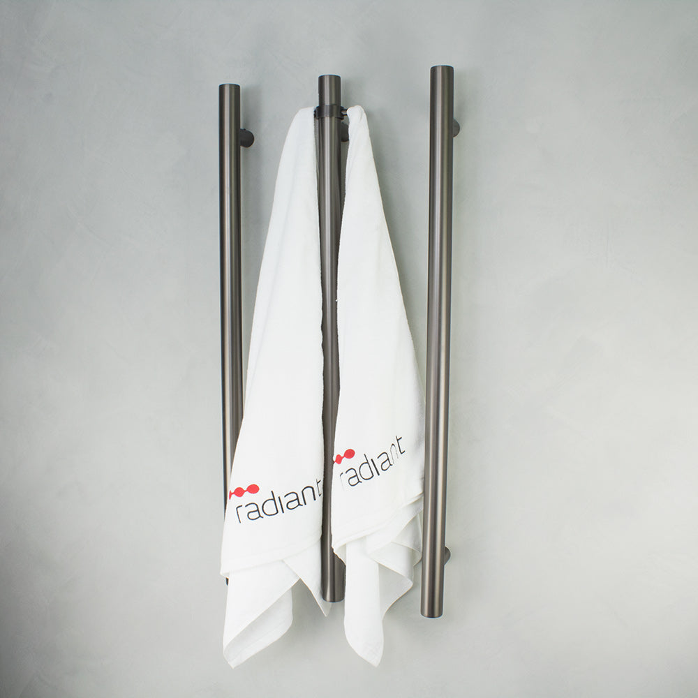 Vertical Heated Towel Rail - Designer Bathware