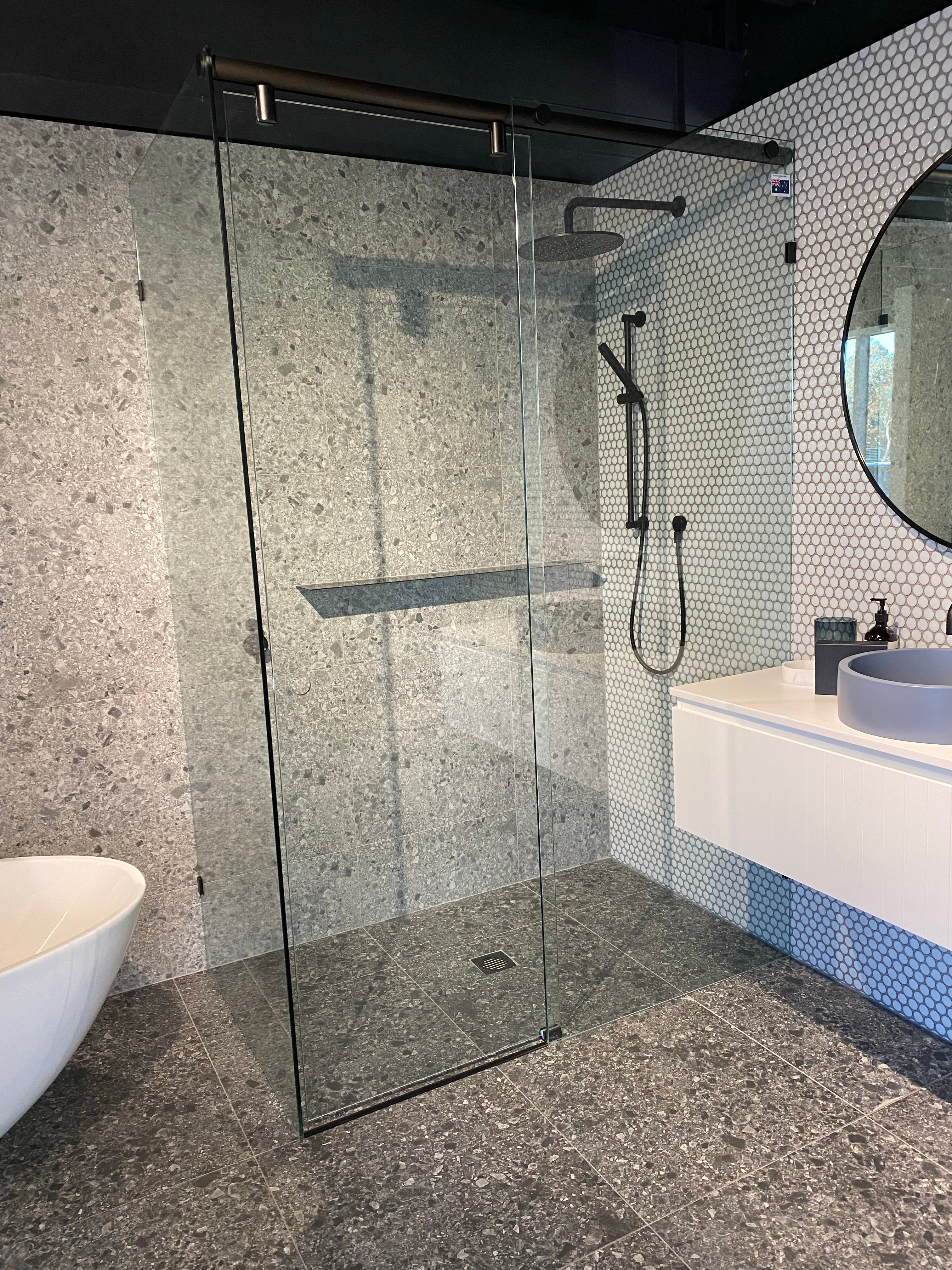 Custom Frameless Shower Screens - Designer Bathware