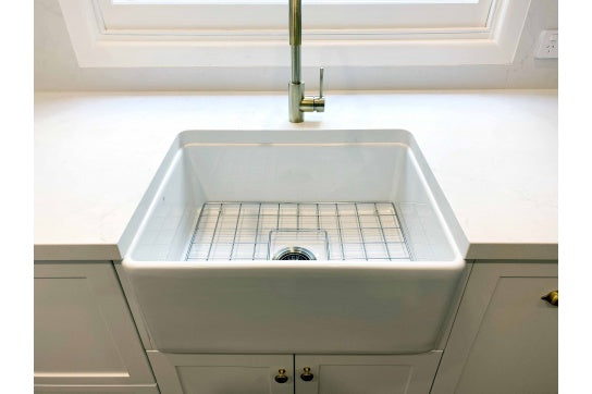 Novi 60 x 46 Fine Fireclay Gloss White Butler Sink - Designer Bathware