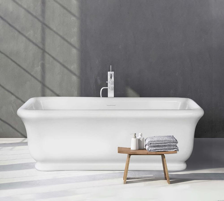 Kirkham 180 x 84 TitanCast Solid Surface Bath - Gloss White