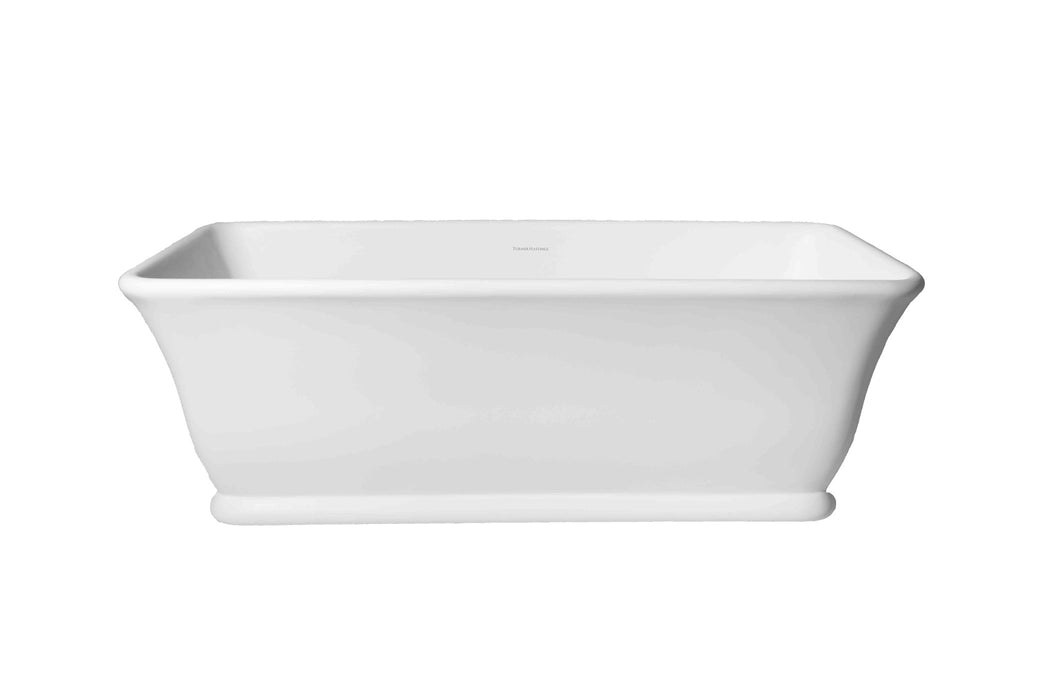 Lynton 168 x 75 TitanCast Solid Surface Freestanding Bath - Gloss White