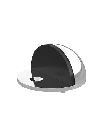 Meir Round Half Moon Door Stop - Polished Chrome