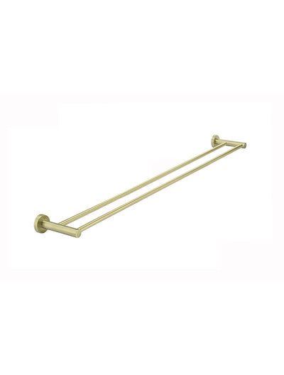 Meir Round Double Towel Rail 900mm - Tiger Bronze