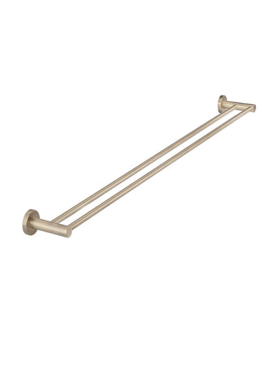 Meir Round Double Towel Rail 900mm - Champagne