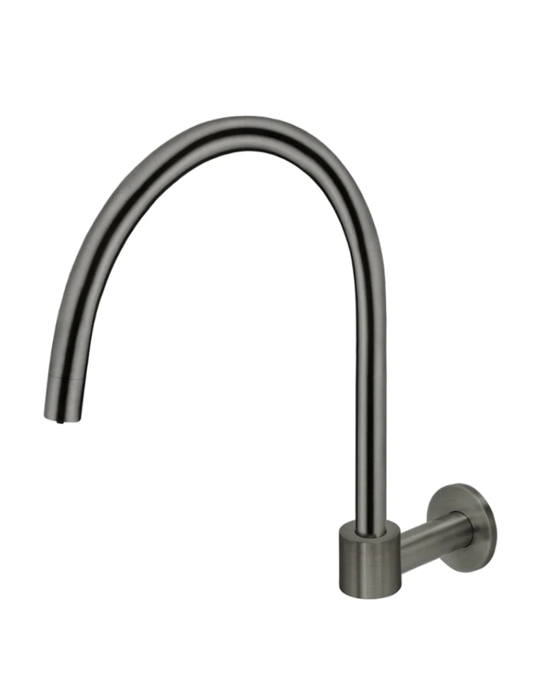 Round High-Rise Swivel Wall Spout - Designer Bathware