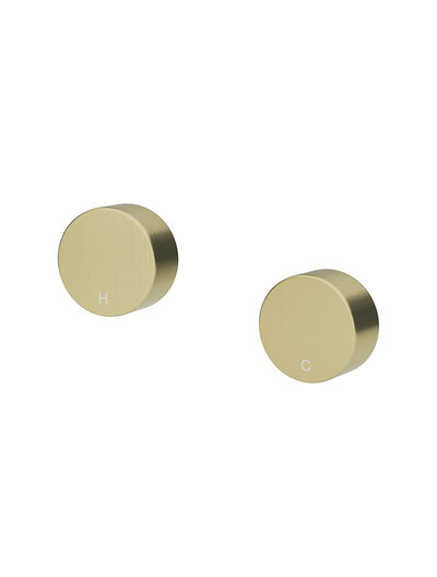 Meir Circular Wall Taps - Tiger Bronze