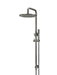 Round Combination Shower Rail, 300mm Rose, Single Function Hand Shower - Shadow - Designer Bathware