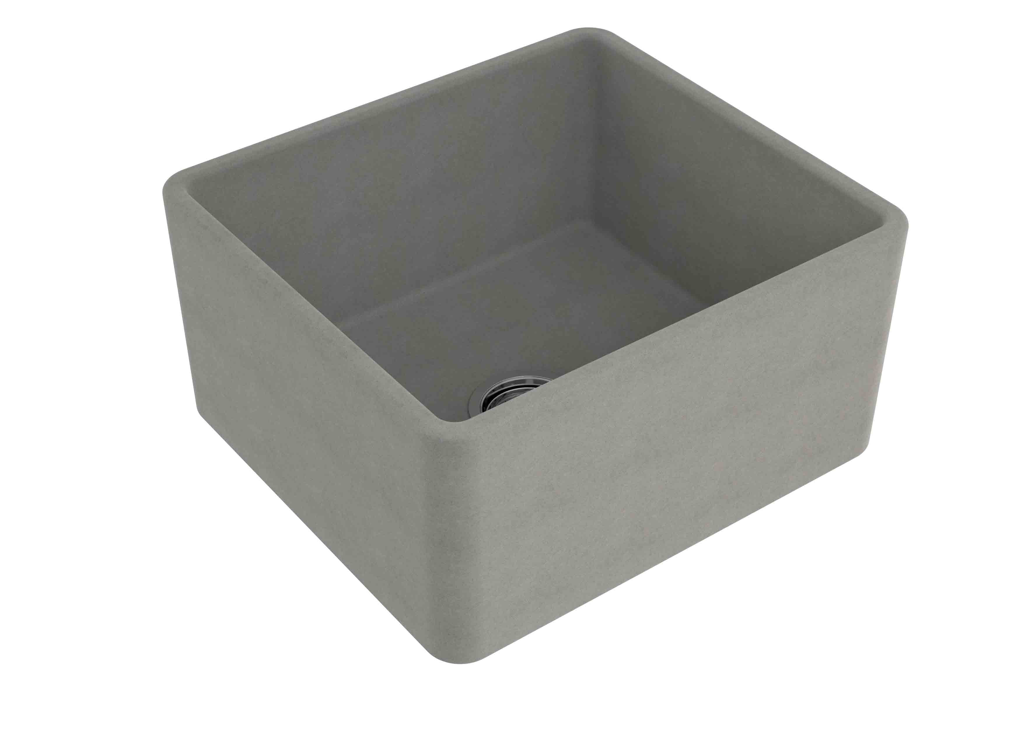 Novi 50 x 46 Fine Fireclay Concrete Butler Sink - Designer Bathware