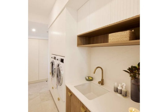 Novi 50 x 46 Fine Fireclay Gloss White Butler Sink - Designer Bathware