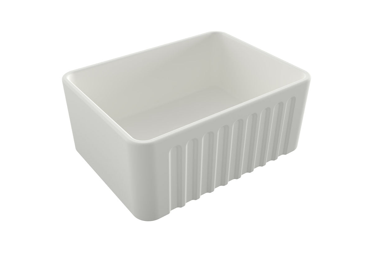 Novi 60 x 46 Fine Fireclay Matte White Butler Sink - Designer Bathware