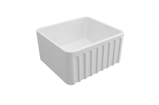 Novi 50 x 46 Fine Fireclay Matte White Butler Sink - Designer Bathware