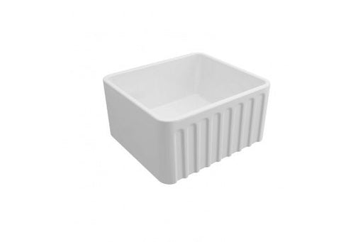 Novi 50 x 46 Fine Fireclay Gloss White Butler Sink - Designer Bathware