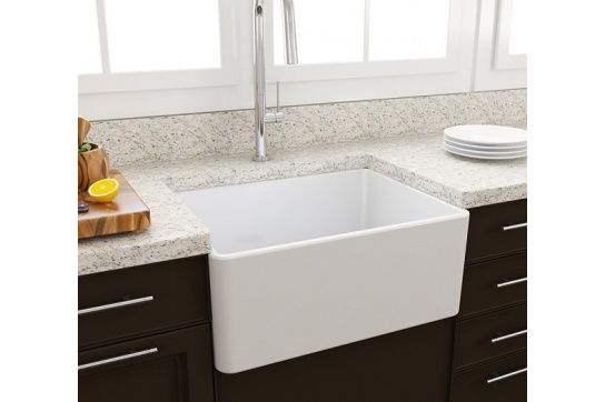 Novi 60 x 46 Fine Fireclay Gloss White Butler Sink - Designer Bathware
