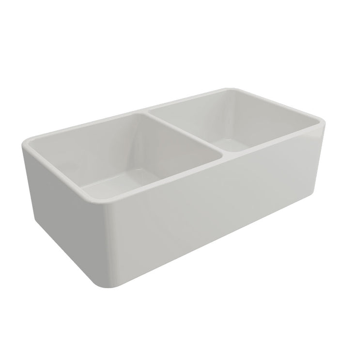 Novi 85 x 46 Fine Fireclay Gloss White Butler Sink - Designer Bathware