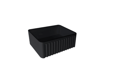 Novi 60 x 46 Fine Fireclay Matte Black Butler Sink