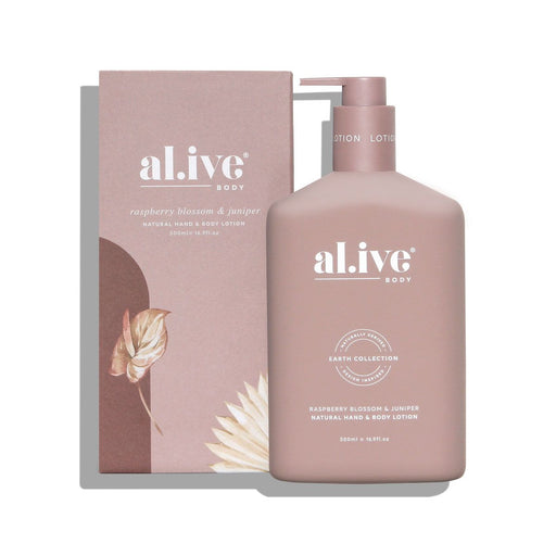 al.ive Hand & Body Lotion  - Raspberry Blossom & Juniper - Designer Bathware