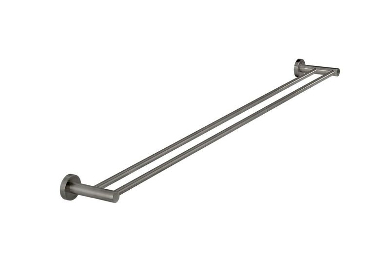 Round Double Towel Rail 900mm - Shadow - Designer Bathware