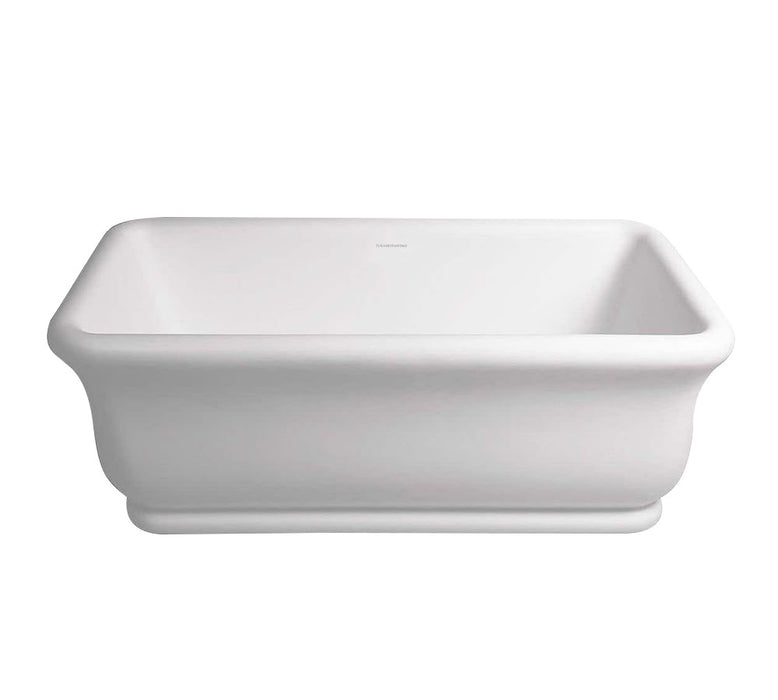 Kirkham 180 x 84 TitanCast Solid Surface Bath - Gloss White