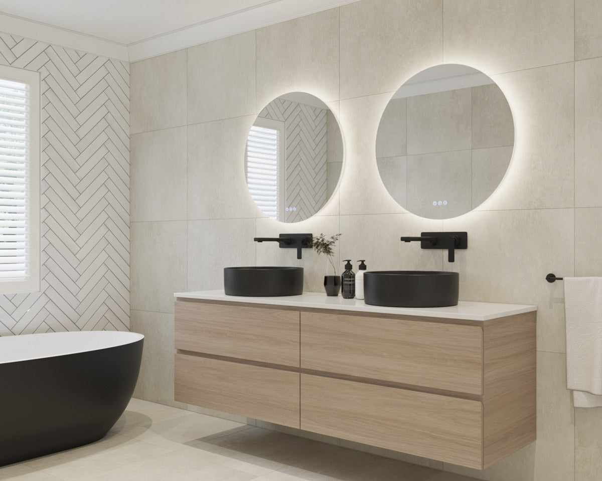 Euro Mirror Frameless LED 800mm - Designer Bathware