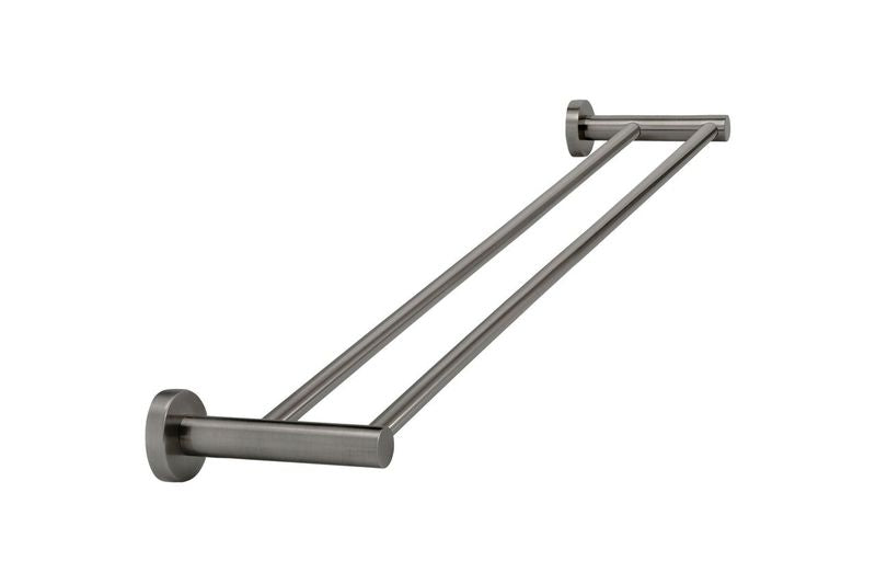 Round Double Towel Rail 600mm - Shadow - Designer Bathware